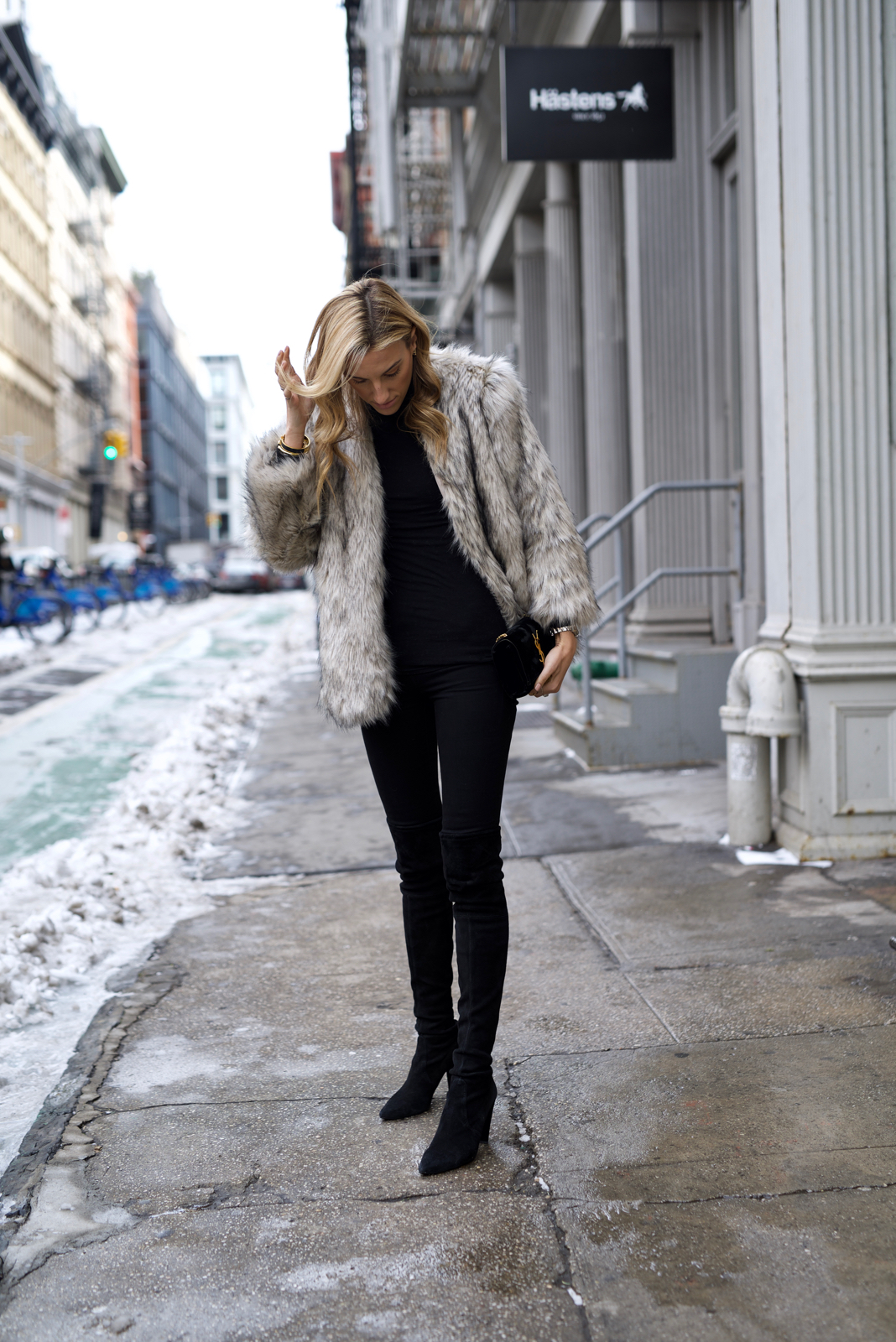 Winter Essentials - Faux Fur & Over the Knee Boots - Lisa D CahueLisa D ...